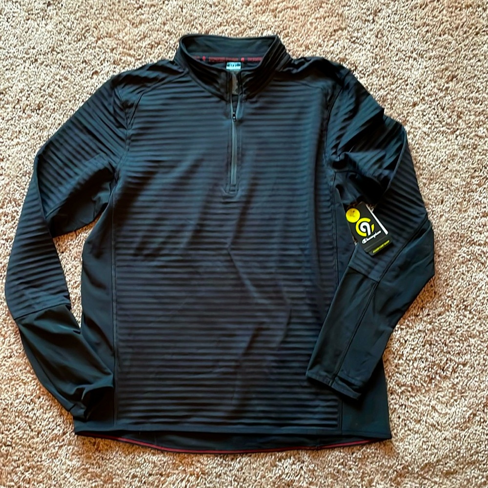 NWT black C9 by Champion half zip pullover size large